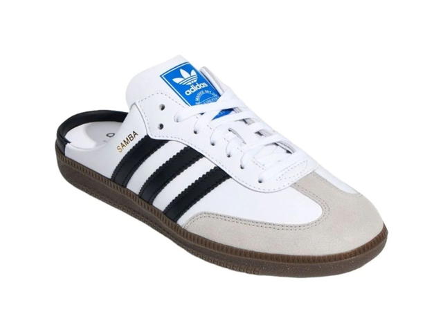 adidas adidas Samba Mules White Black - view 4