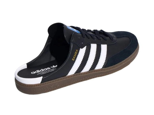 adidas adidas Samba Mules Black White - view 3