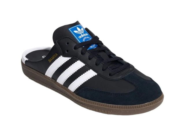 adidas adidas Samba Mules Black White - view 4
