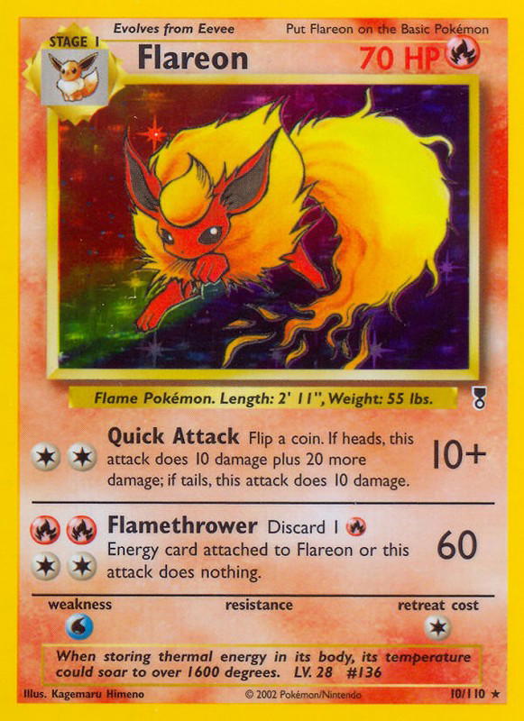 Pokemon Pokemon Flareon H [LC 10/110] Other "Legendary Collection" (EN)