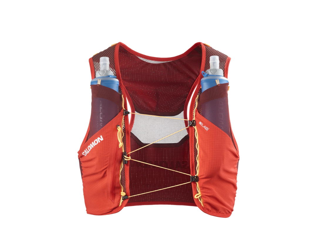 Salomon Salomon S/Lab Pulsar 3 With Flasks Fiery Red Andorra Orange Pop