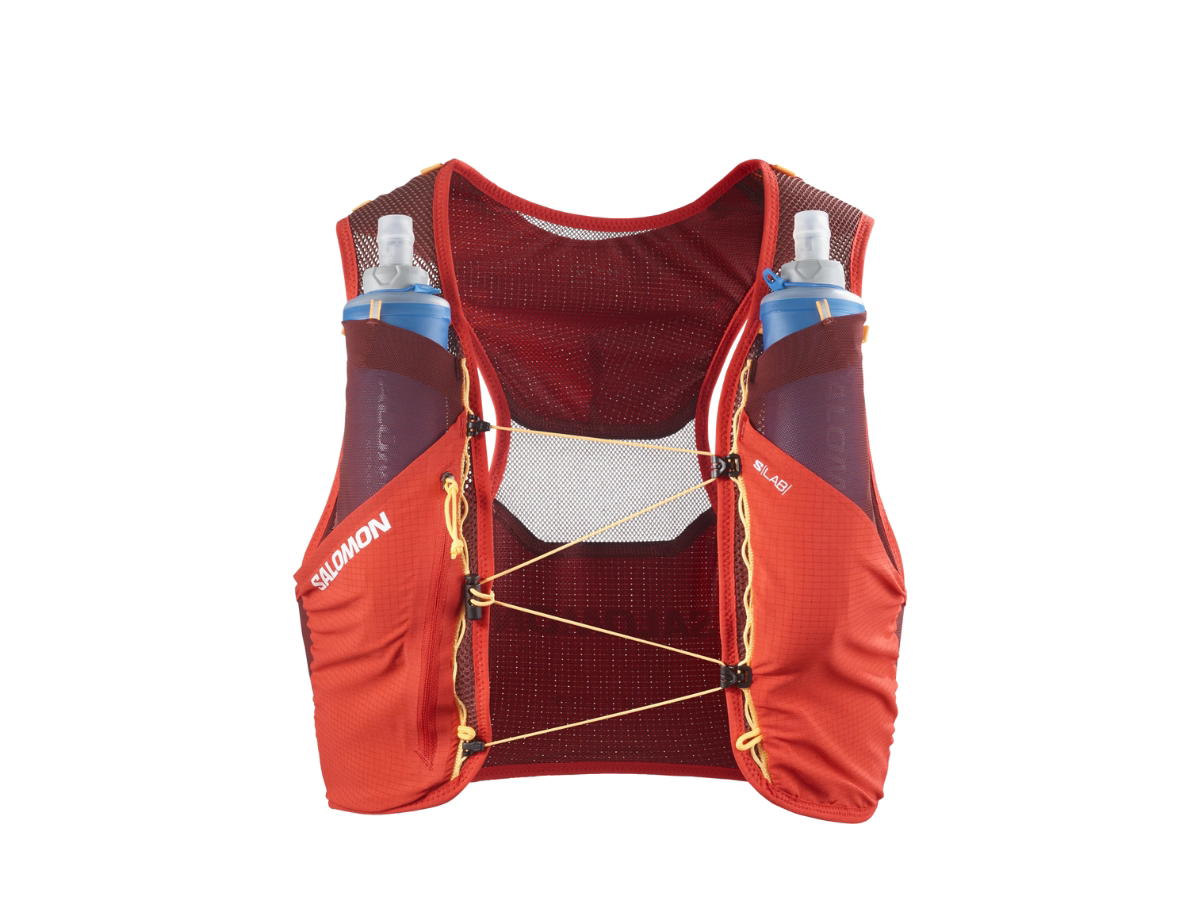 Salomon Salomon S/Lab Pulsar 3 With Flasks Fiery Red Andorra Orange Pop