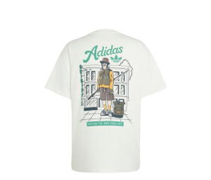 Buy adidas City Fishermen Graphic Oversized Tee Core White at Sasom – Authentic and Ready to Ship