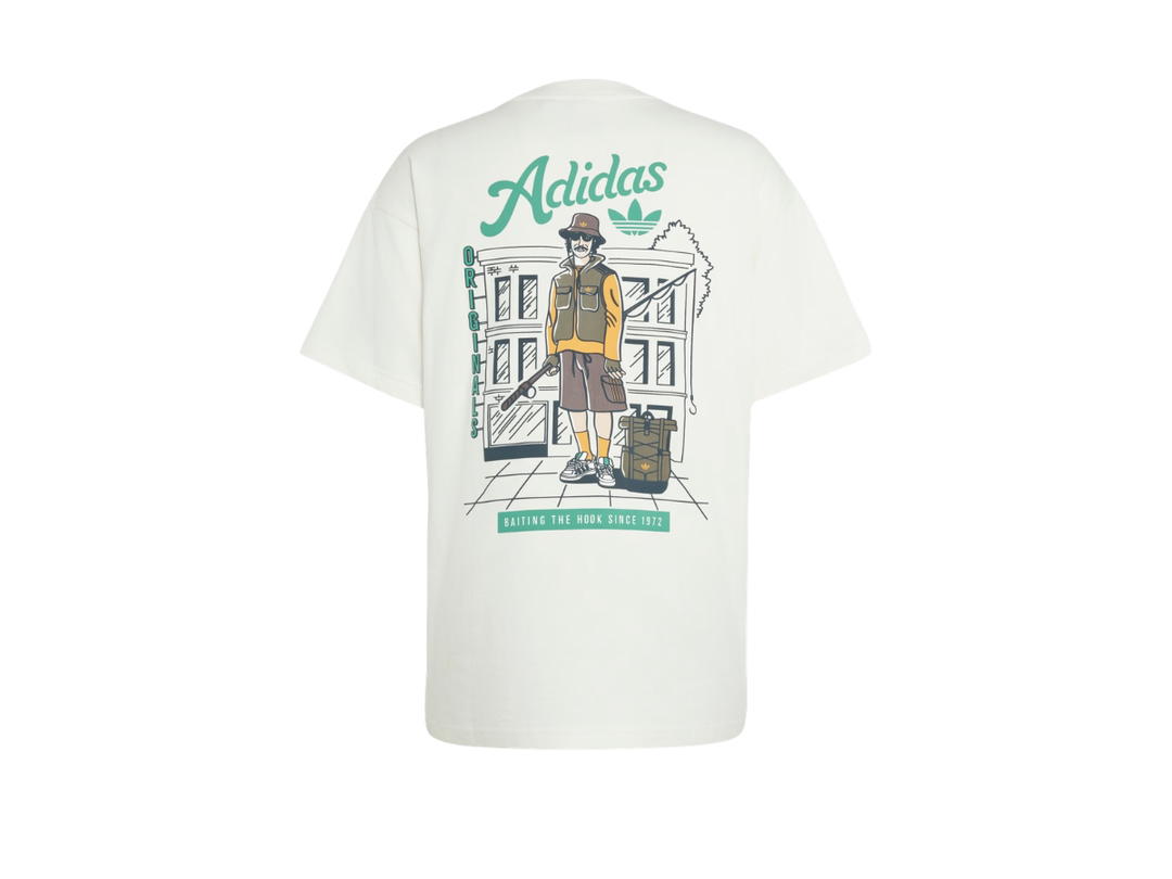 adidas adidas City Fishermen Graphic Oversized Tee Core White