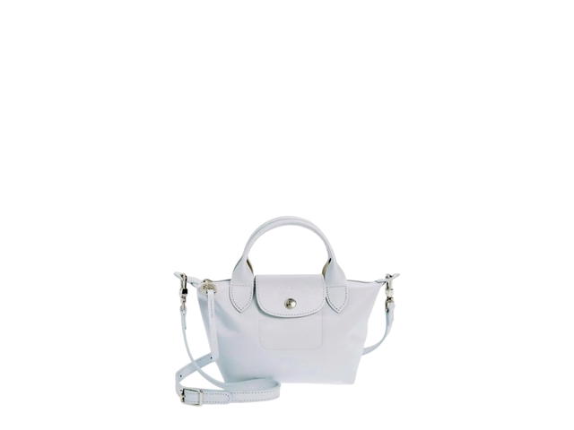 Longchamp Longchamp Xs Le Pliage Crossbody Bag In Silver Hardware With Light Grey - view 1