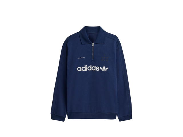 adidas Adidas x SFTM Long Sleeve Polo Night Indigo - view 1