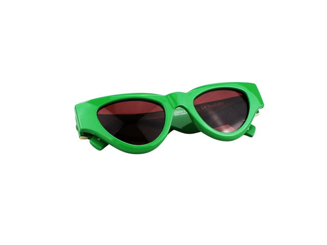 Le Specs Le Specs Le Sustain Fanplastico 2229562 In Green Acetate-Gold Logo Frame With Grey Lenses - view 6