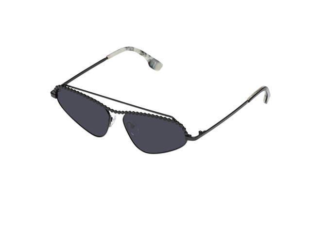 Le Specs Le Specs Nekton In Black Metal With Smoke Mono Lenses - view 2