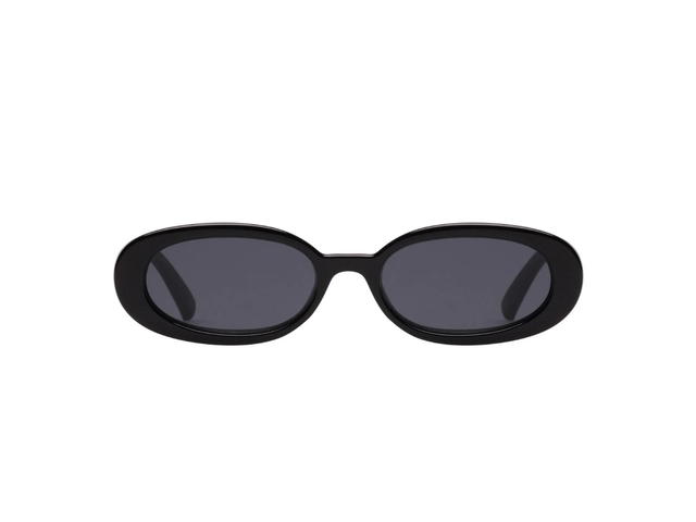 Le Specs Le Specs Outta Love In Black Acetate With Smoke Mono Lenses - view 1