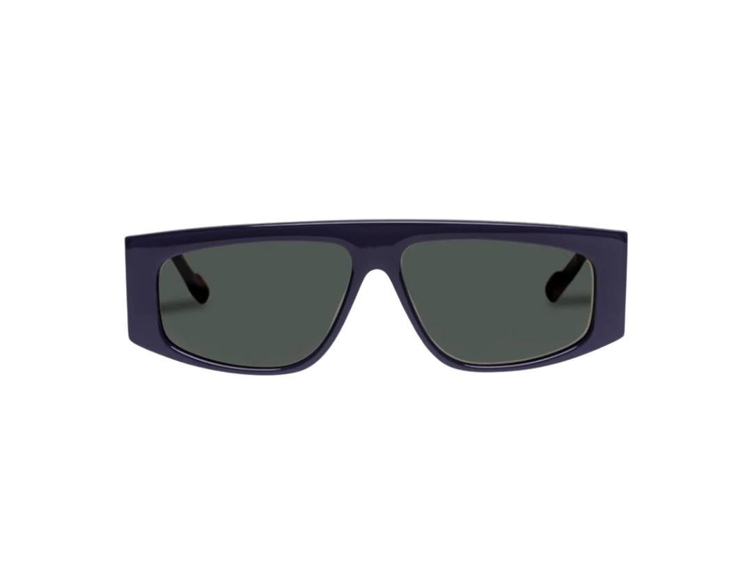 Le Specs Le Specs Starship In Indigo Acetate With Khaki Lenses