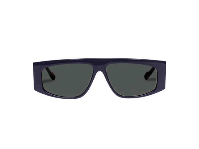 Le Specs Le Specs Starship In Indigo Acetate With Khaki Lenses - view 1