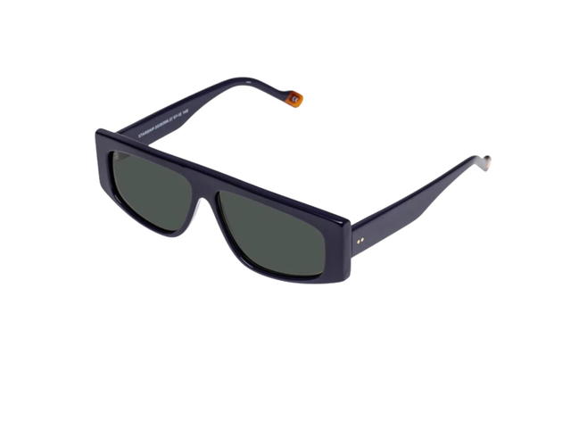 Le Specs Le Specs Starship In Indigo Acetate With Khaki Lenses - view 2