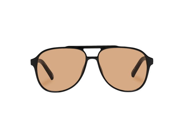 Le Specs Le Specs Tragic Magic In Black Acetate With Tan Tinted Lenses - view 1