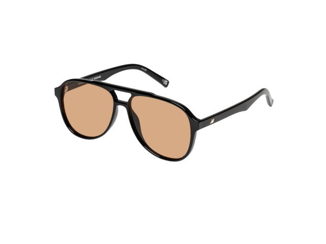 Le Specs Le Specs Tragic Magic In Black Acetate With Tan Tinted Lenses - view 2