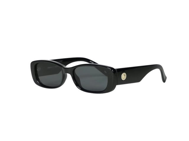 Le Specs Le Specs Unreal In Black Acetate With Smoke Mono Lenses - view 2