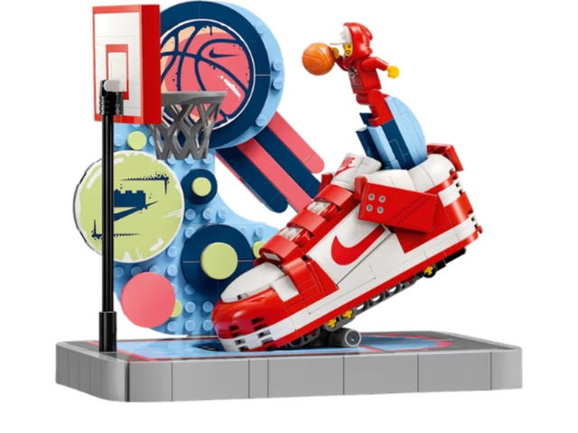 Nike Nike X Lego Dunk Trickshot Set Gym Red White - view 2