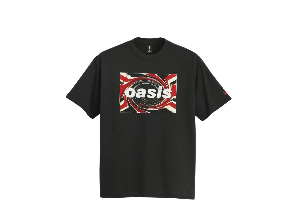 Levi's Levi's Oasis Band Tee Oasis Union Jack Caviar - Black
