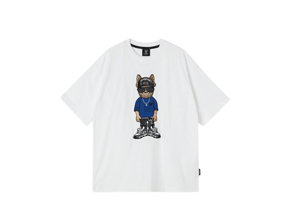 Lifework Lifework Snapback Hipdog Applique Short Sleeve T-Shirt White