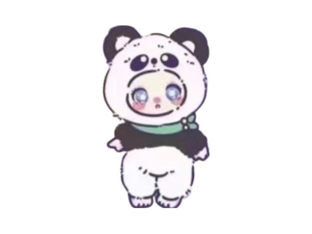 Liila Toys (เช็คการ์ด) Liila Toys Panda (Liila's Zoo Lucky Cat Series V2 Plush Blind Box) - view 1