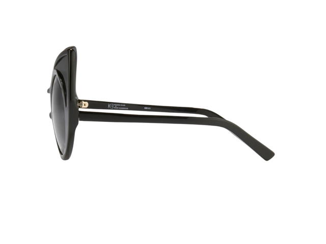 Linda Farrow Linda Farrow Khaleda Rajab 1 C1 Cat Eye Sunglasses In Grey Gradient Frame-Pointy Cat Ear Corners With Grey Gradient Lenses - view 3