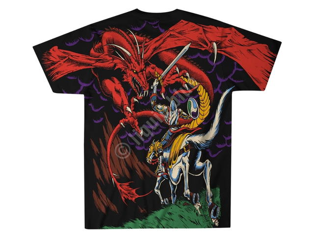 Liquid Blue Liquid Blue Dark Fantasy Dragon T-Shirt Black - view 2