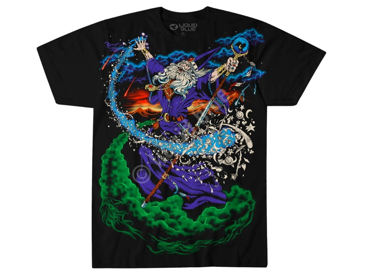 Liquid Blue Liquid Blue Dark Fantasy Wizard Black