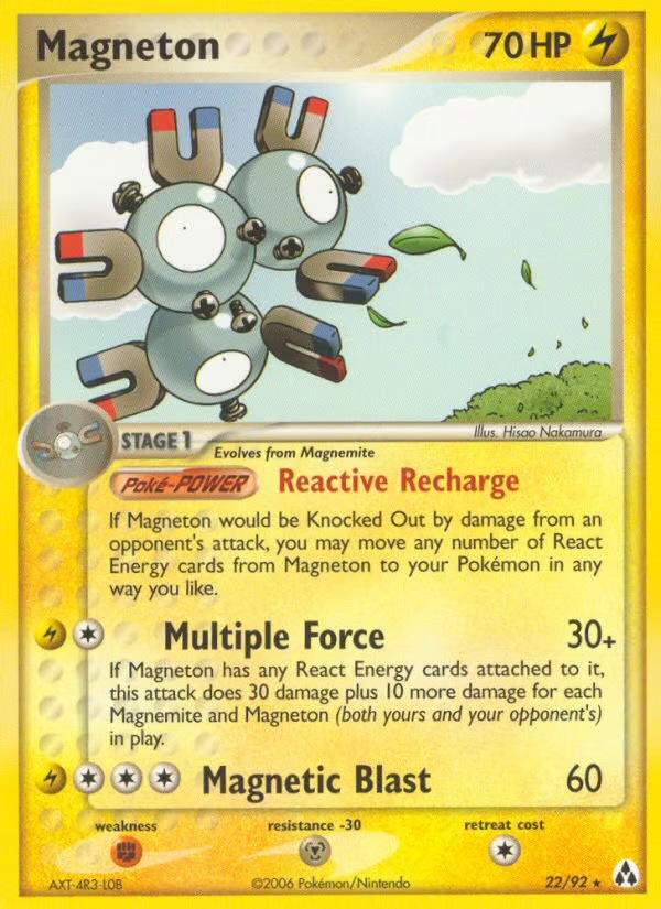 Pokemon Pokemon Magneton R [LM 22/92] EX "Legend Maker" [ReverseHolo] (EN)