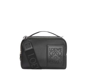Buy Loewe Mini Camera Crossbody Bag In Satin Calfskin Black at Sasom – Authentic and Ready to Ship