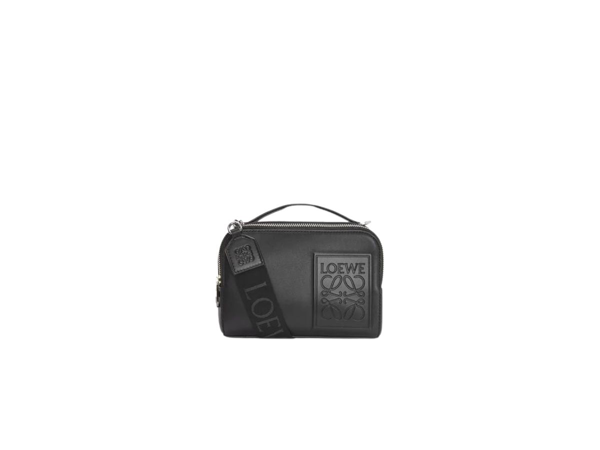 Loewe Loewe Mini Camera Crossbody Bag In Satin Calfskin Black
