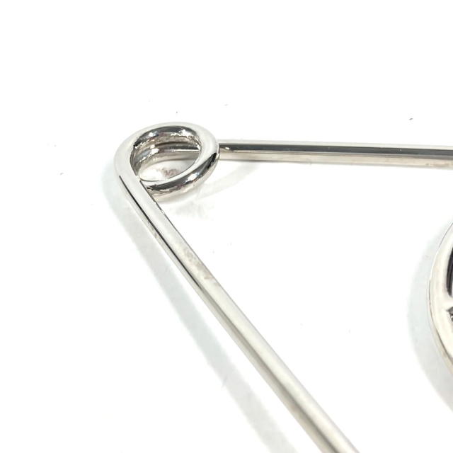 Loewe LOEWE 111.19.043 17A Rose Mechanopin Rose Brooch Metal / Leather Silver/Red - view 5