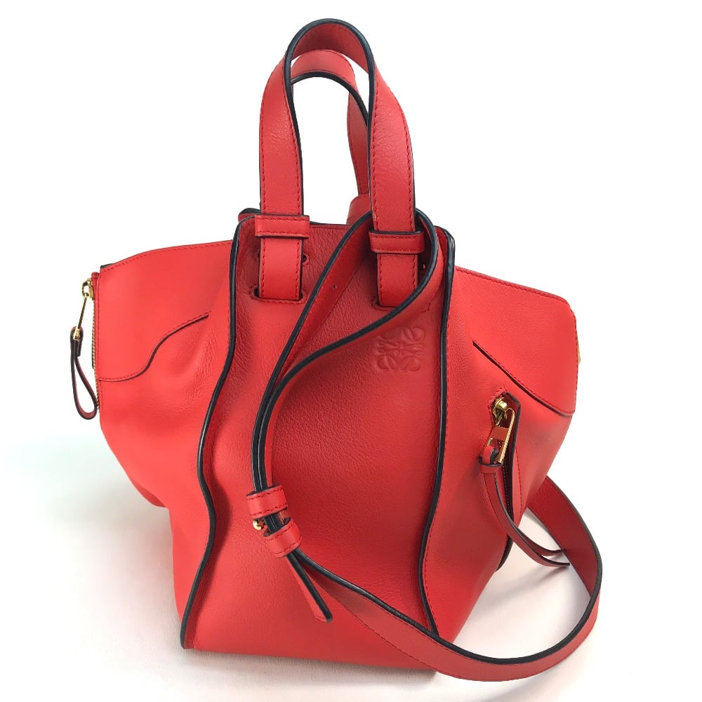 Loewe LOEWE 387.30.N60 Hammock small Shoulder Bag Hand Bag Leather Red/GoldHardware