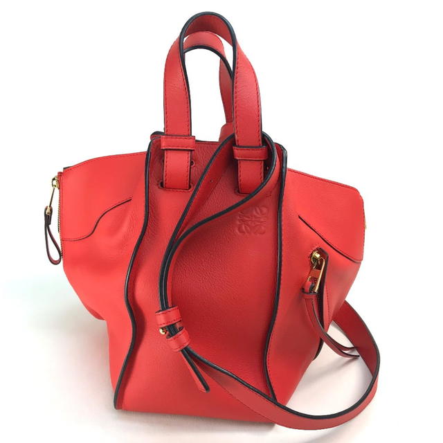 Loewe LOEWE 387.30.N60 Hammock small Shoulder Bag Hand Bag Leather Red/GoldHardware - view 1