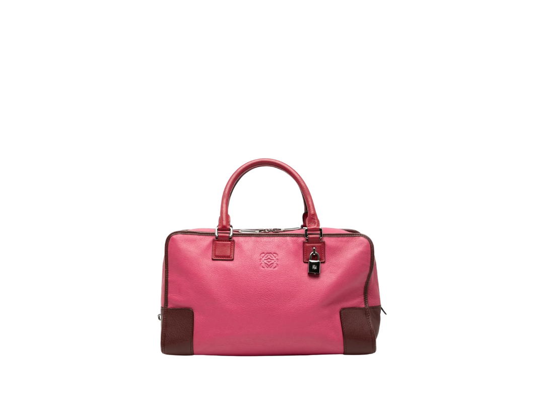 Loewe Loewe Tricolor Goatskin Amazona Handbag Pink