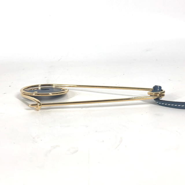Loewe LOEWE Accessories Brooch Metal / Leather Gold/blue Unused - view 5