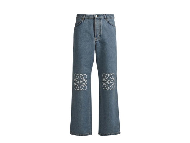 Loewe Loewe Anagram Baggy Jeans In Blue - view 1