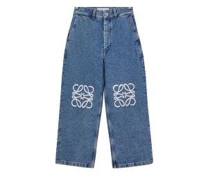 Buy Loewe Anagram Baggy Jeans In Denim Jeans Blue at Sasom – Authentic and Ready to Ship