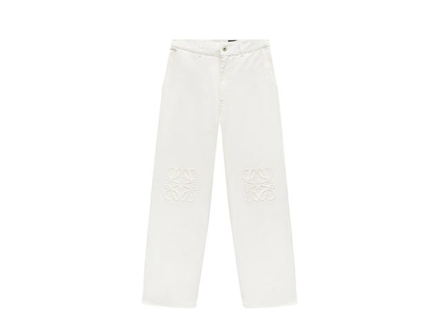 Loewe Loewe Anagram Baggy Jeans In Denim White (W) - view 1