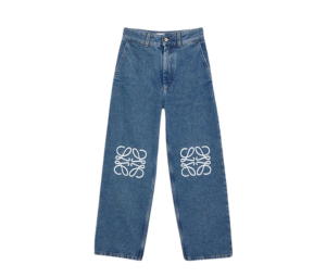 Buy Loewe Anagram Baggy Jeans Mid Blue Denim at Sasom – Authentic and Ready to Ship