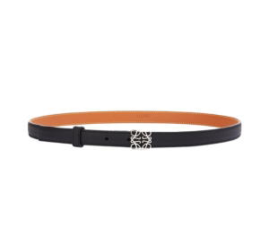 Buy Loewe Anagram Belt In Pebble Grain Calfskin With Black Palladium at Sasom – Authentic and Ready to Ship