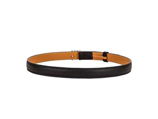 Loewe Loewe Anagram Belt In Soft Grained Calfskin Leather With Palladium Anagram Buckle Black Palladium - view 2