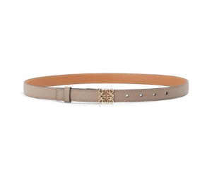 Buy Loewe Anagram Belt In Soft Grained Calfskin Leather With Palladium Anagram Buckle Sand-Gold at Sasom – Authentic and Ready to Ship