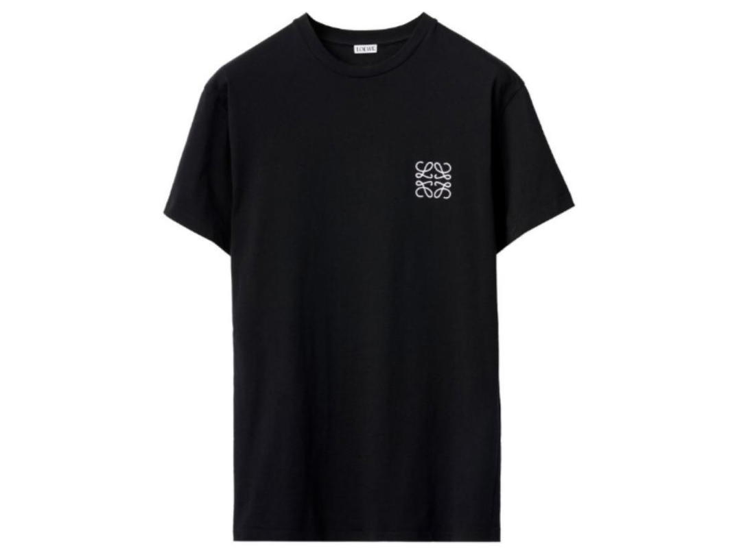 Loewe Loewe Anagram Cotton T-Shirt Black