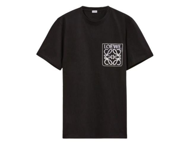 Loewe Loewe Anagram Fake Pocket Cotton T-Shirt Black - view 1