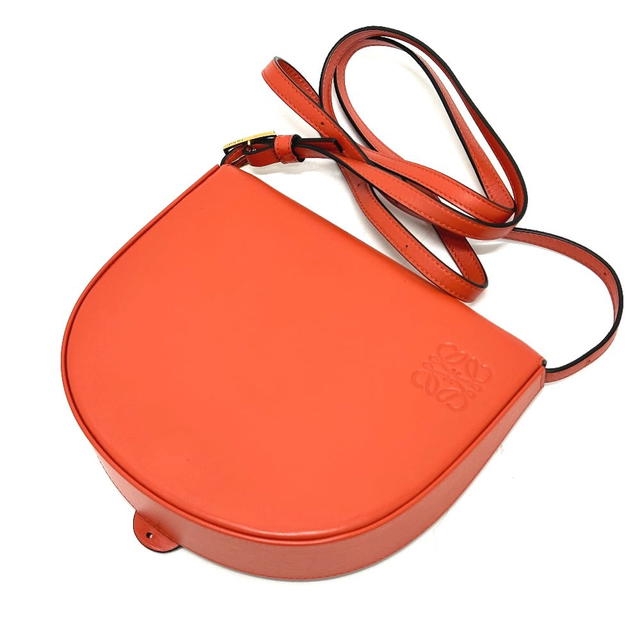 Loewe LOEWE Anagram Heels bag Crossbody Shoulder Bag Leather Orange - view 2