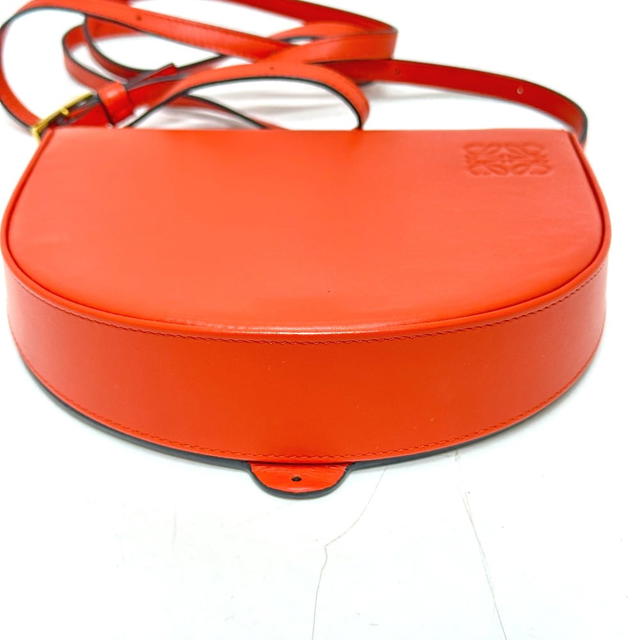 Loewe LOEWE Anagram Heels bag Crossbody Shoulder Bag Leather Orange - view 4