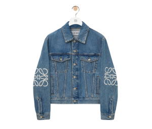 Buy Loewe Anagram Jacket In Denim In Cotton Mid Blue Denim at Sasom – Authentic and Ready to Ship