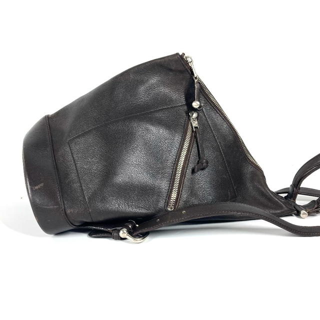 Loewe LOEWE Anagram logo Anton Bags Shoulder Bags Backpack Leather Brown - view 4