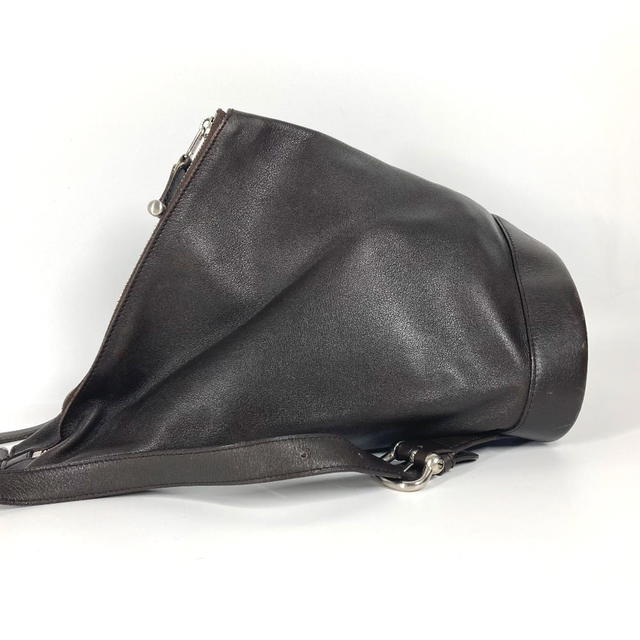 Loewe LOEWE Anagram logo Anton Bags Shoulder Bags Backpack Leather Brown - view 5