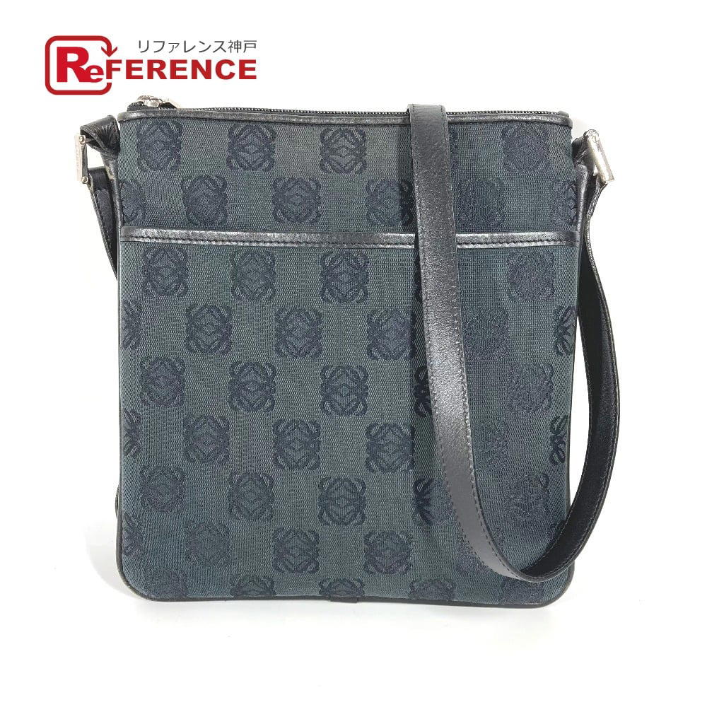 Loewe LOEWE Anagram logo Bag Crossbody Pochette Shoulder Bag Leather/Canvas Black