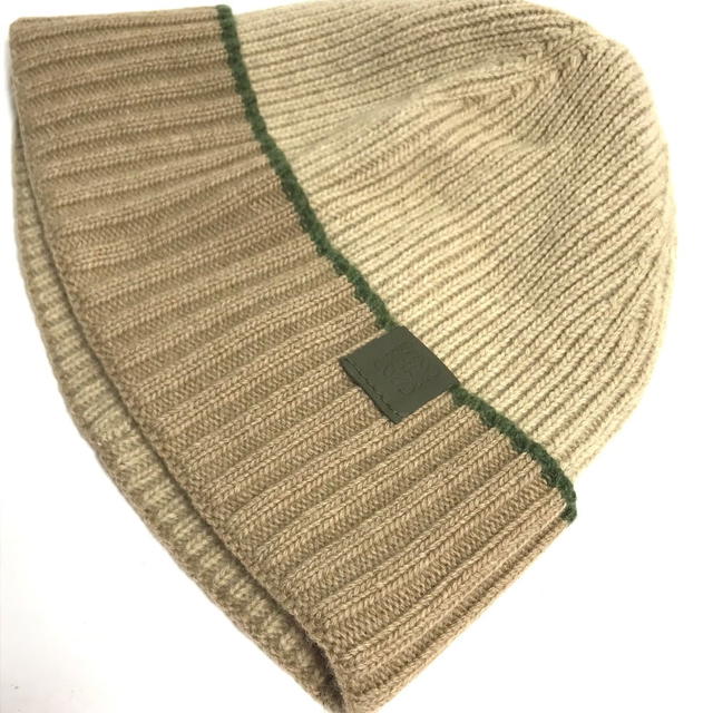 Loewe LOEWE Anagram logo beanie hat knit hat knit cap Knit hat wool Beige - view 5